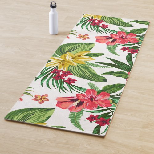 Exotic Flowers Yoga Mat