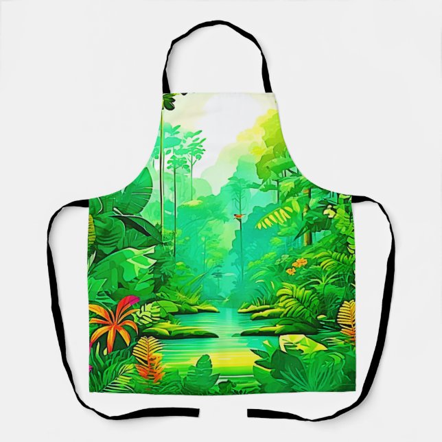 Exotic Forest Design Apron (Front)