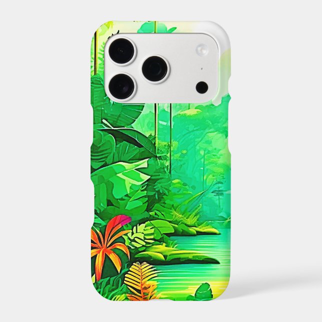 Exotic Forest Design Iphone Case (Back)
