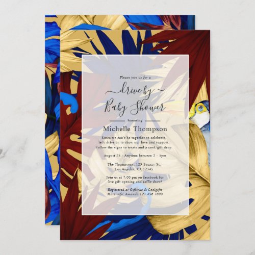 Exotic Forest Drive By Shower Invitation