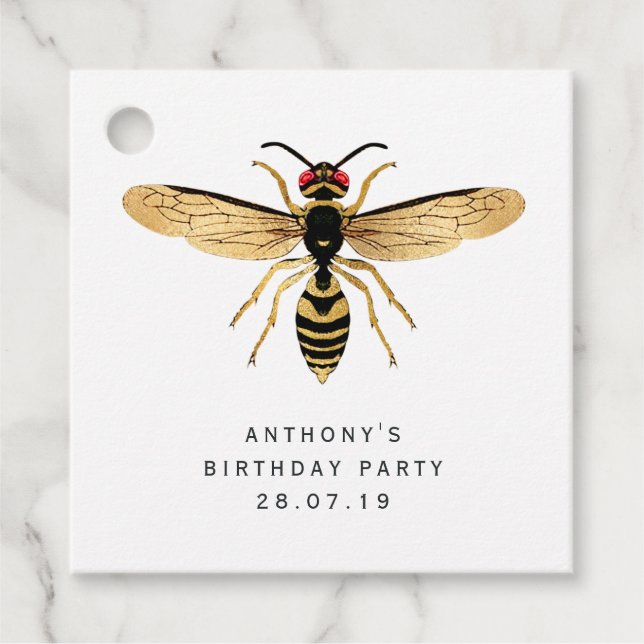 Exotic Forest Favor Tags (Front)