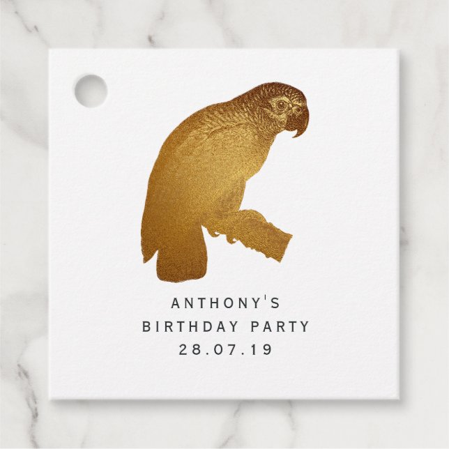 Exotic Forest Favor Tags (Front)