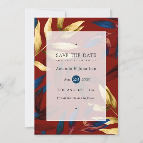 Exotic Forest Wedding Save The Date