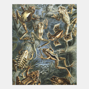 Exotic Frog Rug - Vintage Frogs Area Rug Carpet