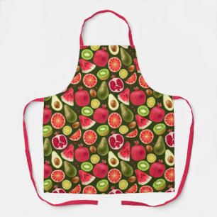 Exotic Fruit Pattern Apron