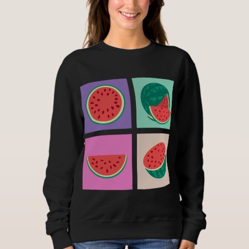 Exotic Fruit Pop Art Tropical Summer Vacation Wate Sweatshirt