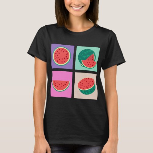 Exotic Fruit Pop Art Tropical Summer Vacation Wate T_Shirt