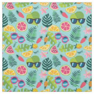 Exotic Fruit Summer Pattern Fabric
