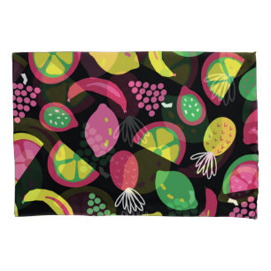 Exotic Fruits: Colorful Seamless Pattern Pillow Case