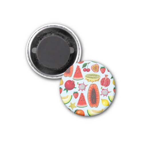 Exotic Fruits Trendy Print Seamless Magnet