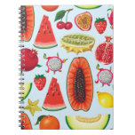 Exotic Fruits: Trendy Print Seamless. Notebook
