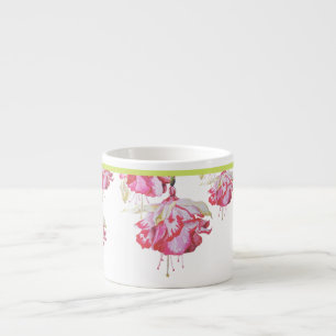 Exotic Fuchsias on an Espresso Mug