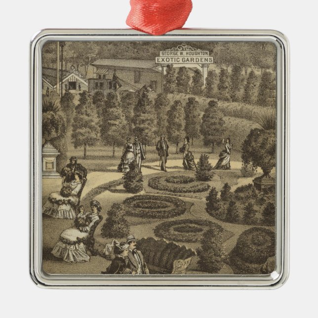 Exotic Gardens & Nurseries in New Jersey Metal Ornament (Front)