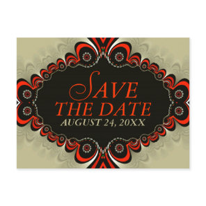 Exotic Genie Designs Save the Date Postcard