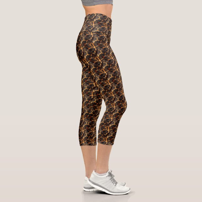 Exotic Giraffe Design, High Caprice Leggings (Right)