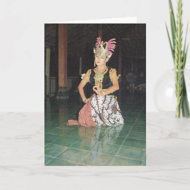 Exotic Golek dancer from Indonesian Card (Front)