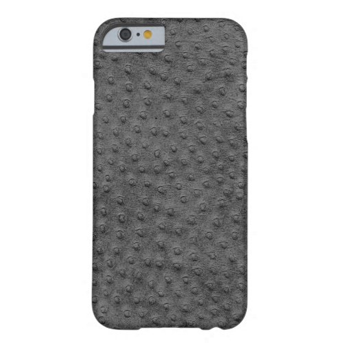 Exotic Grey Ostrich Leather iPhone 6 Case