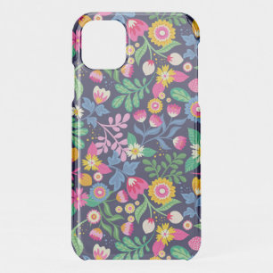 Exotic Hand Painted Floral Pattern iPhone 11 Case