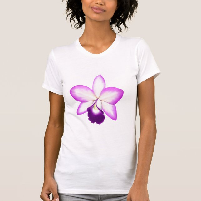 Exotic Hawaiian Cattleya Orchid T Shirt (Front)