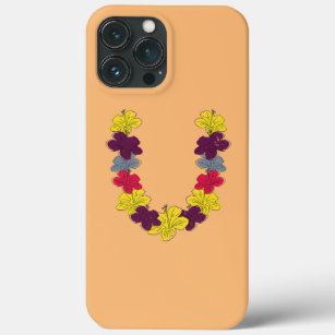 Exotic Hawaiian Lei Flower Chain Summer Vacation iPhone 13 Pro Max Case