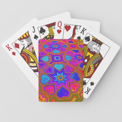Exotic Hearts Playing Cards