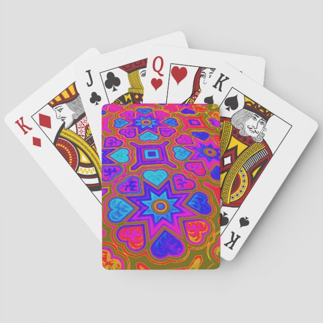 'Exotic Hearts' Playing Cards (Back)