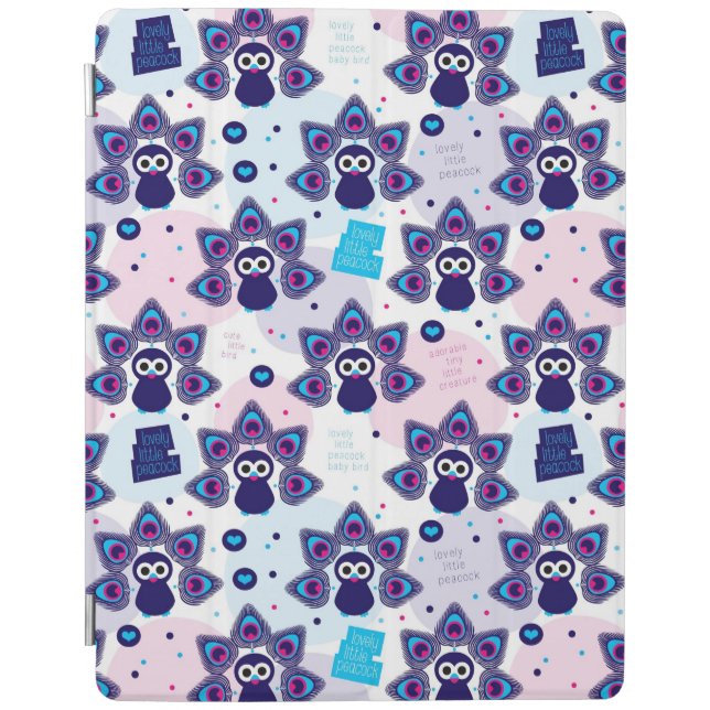 exotic india peacock pattern iPad smart cover (Front)
