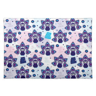 exotic india peacock pattern placemat