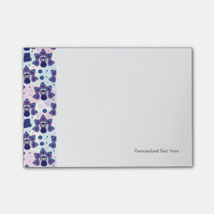 exotic india peacock pattern post-it notes