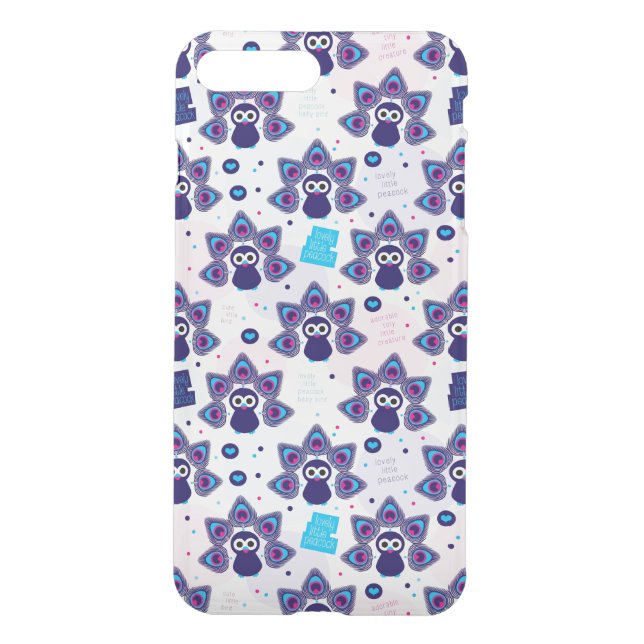 exotic india peacock pattern uncommon iPhone case (Back)