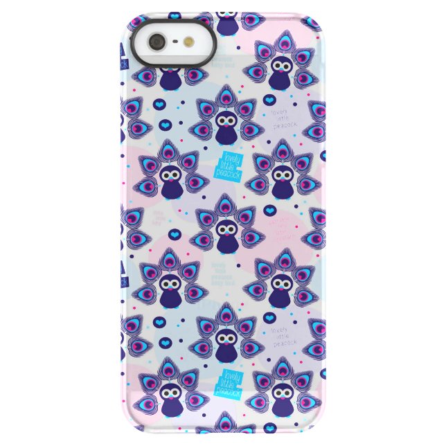 exotic india peacock pattern uncommon iPhone case (Back)