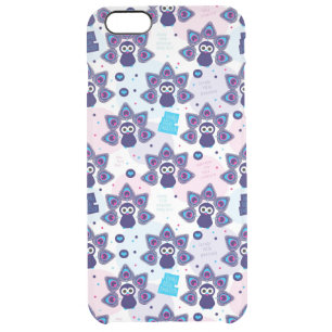 exotic india peacock pattern clear iPhone 6 plus case