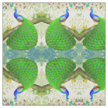 Exotic Indian Blue Peacock Fabric