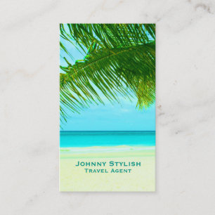 Exotic island adventure tourism business card