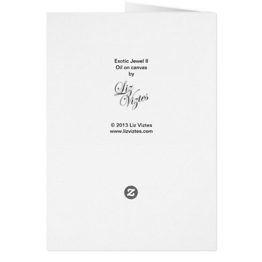 Exotic Jewel II Card (Back)