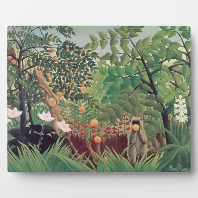 Exotic Landscape, 1910 Plaque (Front)