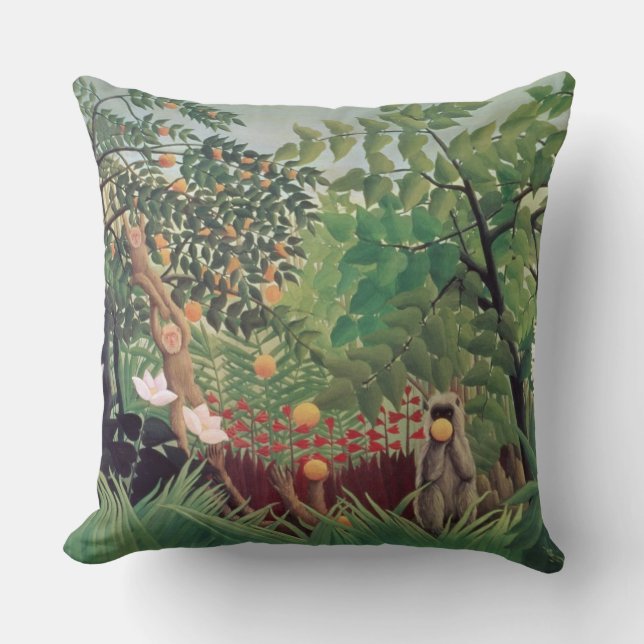 Exotic Landscape, 1910 Throw Pillow (Front)