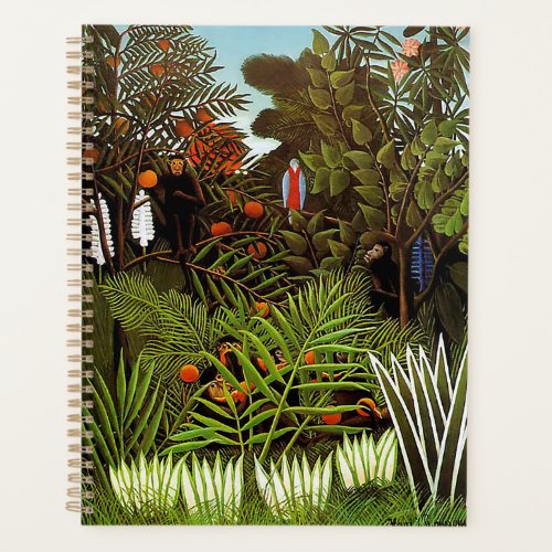Exotic landscape by Henri Rousseau Planner