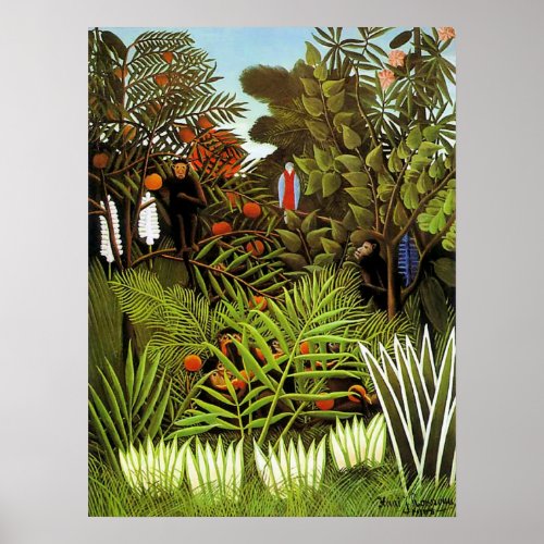 Exotic Landscape by Henri Rousseau Poster