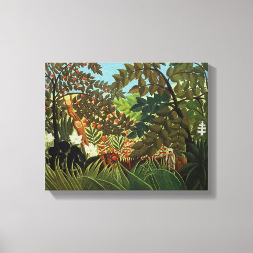 Exotic landscape canvas print