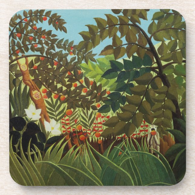 Exotic landscape drink coaster (Front)