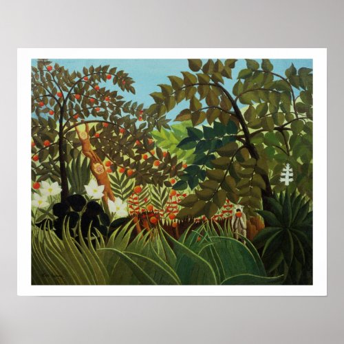 Exotic landscape poster