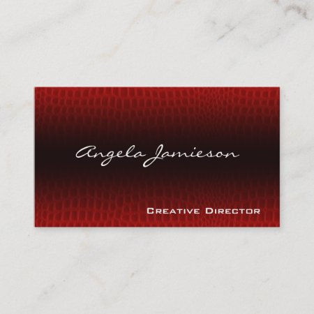 Exotic Leather Modern Professional Business Cards
