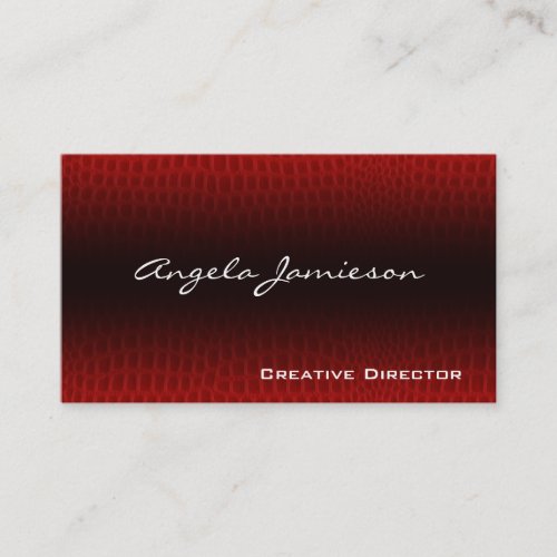 Exotic Leather Modern Professional Business Cards