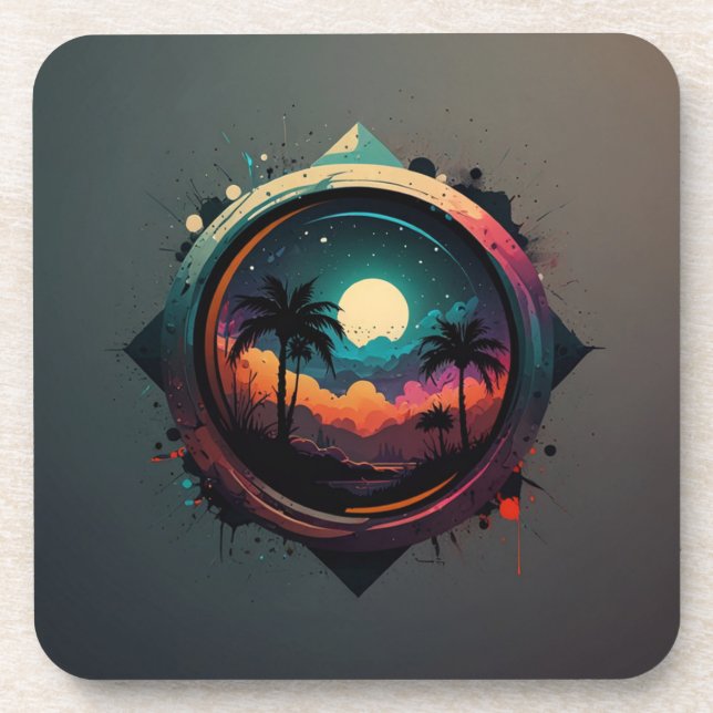 exotic lens beverage coaster (Front)