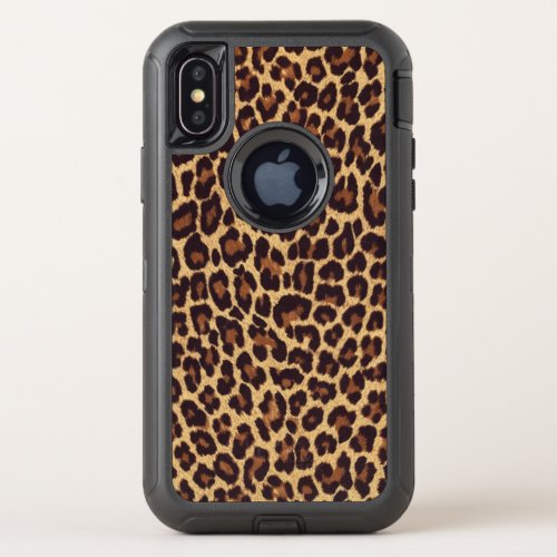 Exotic Leopard Print OtterBox Defender iPhone XS Case