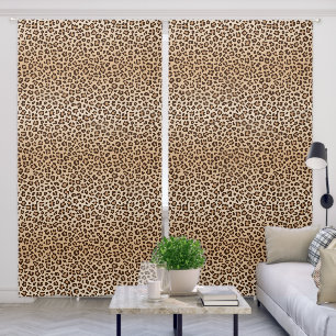 Exotic Leopard print pattern design Blackout Curtains