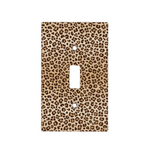 Exotic Leopard print pattern design Light Switch Cover