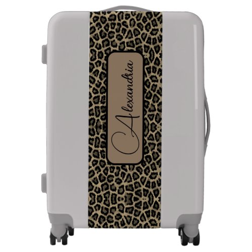 Exotic Leopard Print  Personalized Luggage