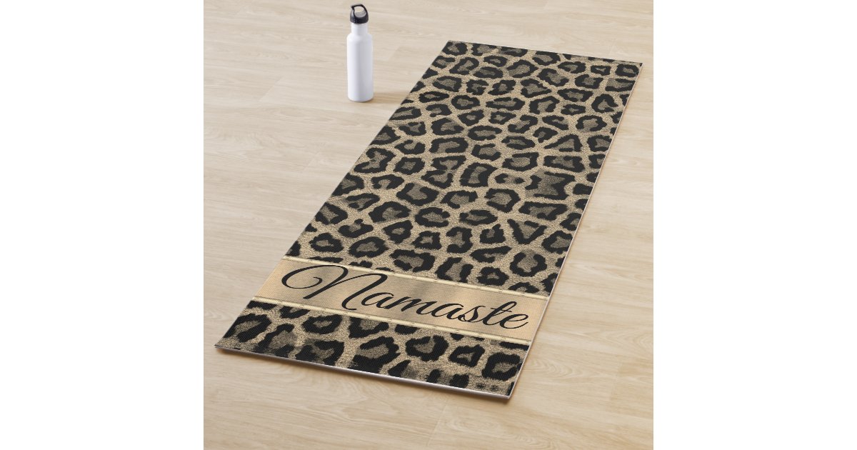 Exotic Leopard Print Yoga Mat